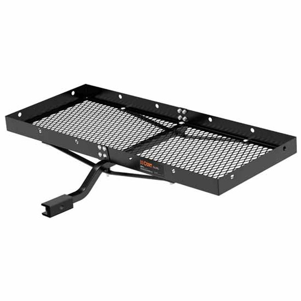 Black Steel Tray-Style Cargo Carrier, 48 X 20 X 2.75 Inch - 300 LBS Capacity