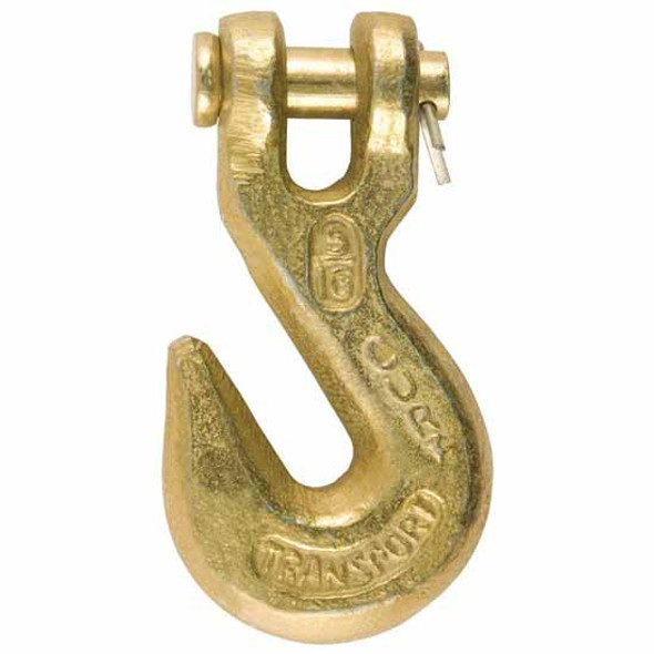 5/16 Inch Grade 70 Yellow Zinc-Plated Steel Clevis Grab Hook - 4,700 Lbs. Working Load Limit