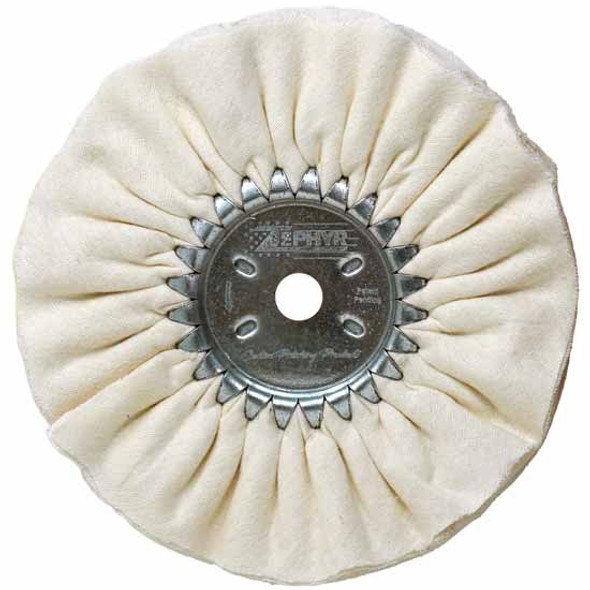 Zephyr White Domet Finish Wheel