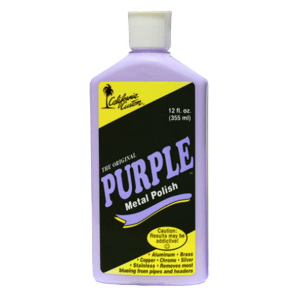 California Custom Original Purple Metal Polish - 12 Ounce