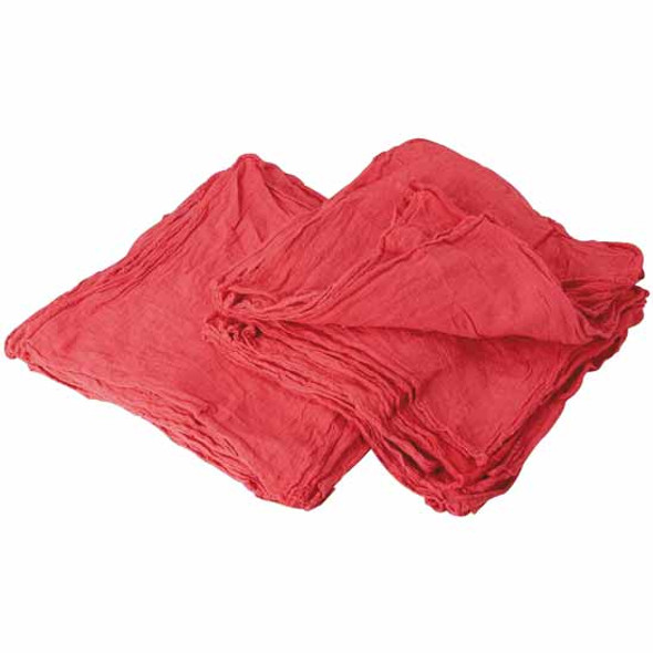 Red Cotton Shop Towels 14 x 13 Inch - 50 Count