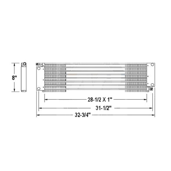 BESTfit AC Condenser W/ Parallel Flow Design For Peterbilt 357, 375, 377, 378 & 379 W/ Charge Air Cooler