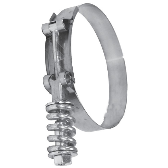 3.75 - 4.0625 Inch Heavy Duty T-Bolt Clamp With Spring