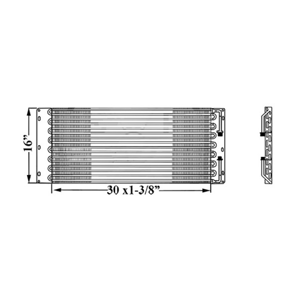 BESTfit AC Condenser 31.25 X 15 Inch For Kenworth T300, Peterbilt 330, 335 & 340
