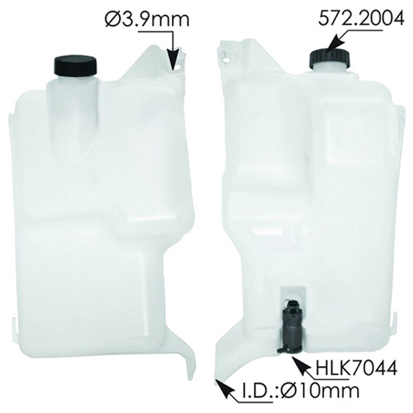 Washer Fluid Reservoir, Replaces A2252303000 For Freightliner Cascadia