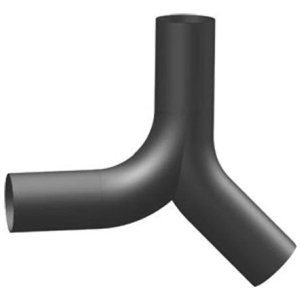 BESTfit 5 Inch Steel Exhaust Y Pipe Replaces M66-1214 For Kenworth Extended Day Cabs