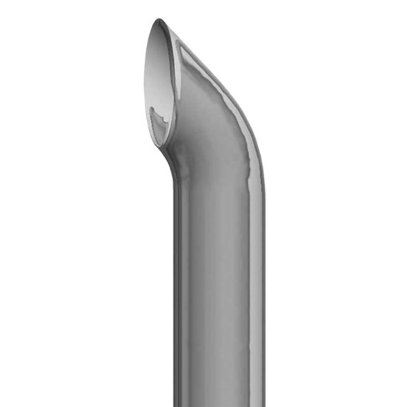 Lincoln Chrome 7 Inch OD West Coast Turn Out Exhaust Stack - 60 Inch Length