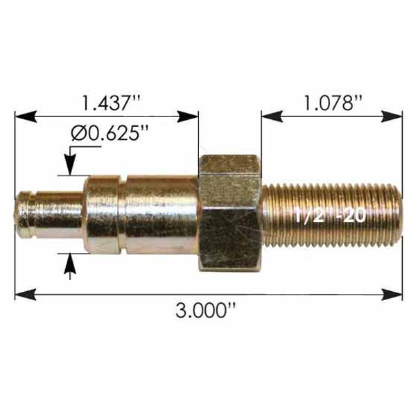 Stud For Hood Cable & Spring Replaces 13-03761 For Peterbilt 378 & 379