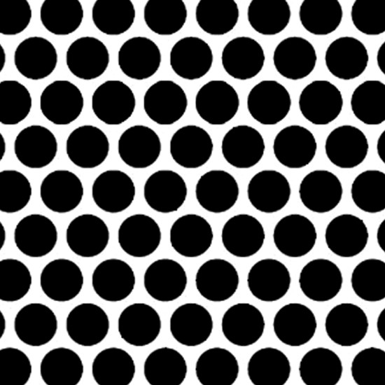 Custom Punched Grille Insert With 7/16 Inch Circles For Western Star 4964EX Lowmax