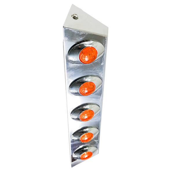 Stainless Steel Switchblade Light Bars W/ 10 Amber/Amber Front Facing, 10 Red/Red Rear Facing M3 LED Lights