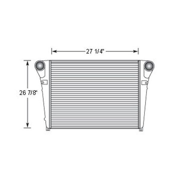 BESTfit Charge Air Cooler 27.375 X 26.875 Inch For Mack CX613