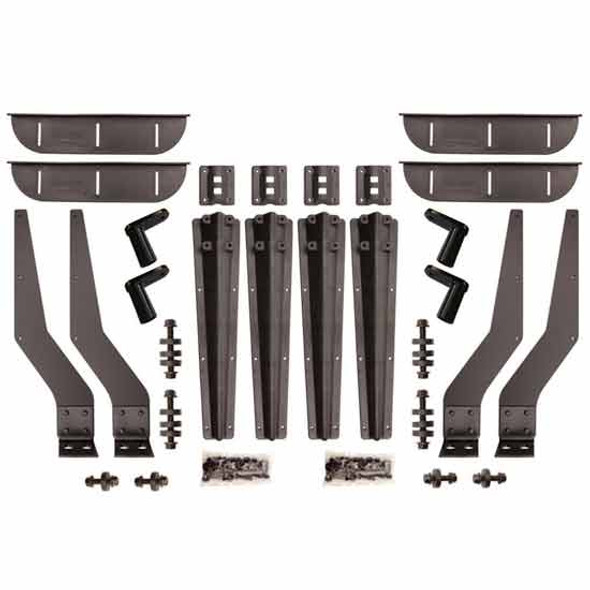 Black Poly Bolt-On Fender Bracket Kit For Tri-Axle Minimizer 1554 Series - Kit