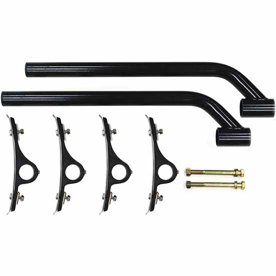Black Powder-Coated Carbon Steel Fender Mounting Kit