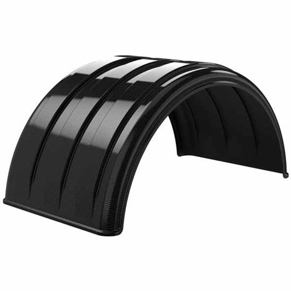 Poly MIN1600 Poly Fender Single Axle Set - Carbon Fiber - For Dual 16.5 Inch Wheels - 2 Piece