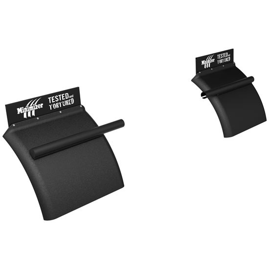 Minimizer Poly Replacement Quarter Fenders - Black - For Standard Dual Tractor & Trailer Wheel - Pair