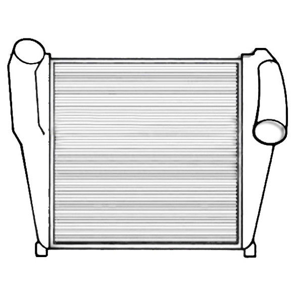 BESTfit Super Duty Charge Air Cooler Kit 28.25 X 27.687 Inch  For Kenworth T600, T800 & W900