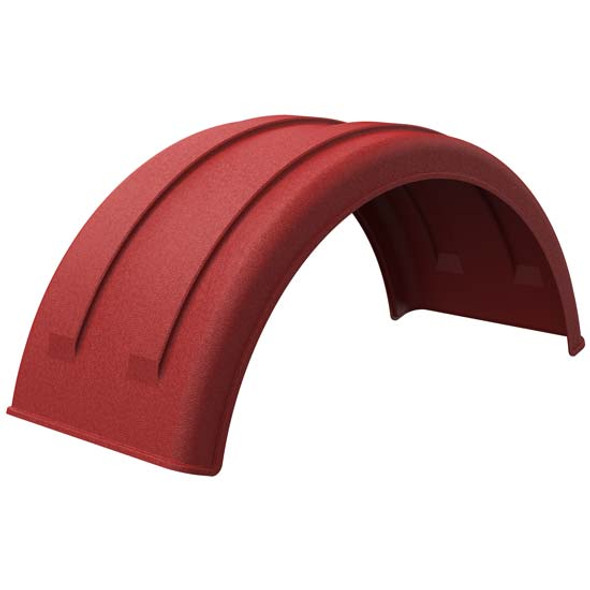 Minimizer Red Poly MIN221800 Single Radius Fender Kit For Single Tractor Or Trailer 22.5 Or 24.5 Inch Wheel