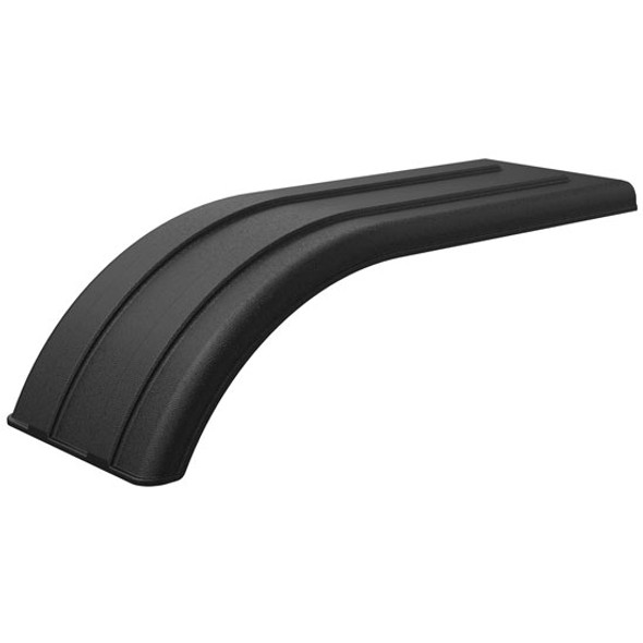 Minimizer Black Poly Brute 98 Inch Tandem Axle Fender 19.5In Width, 12In Drop For 52 And 54 Inch Axle Spread
