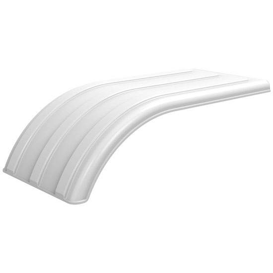 Minimizer White Poly Work Horse Single Replacement Fender Section
