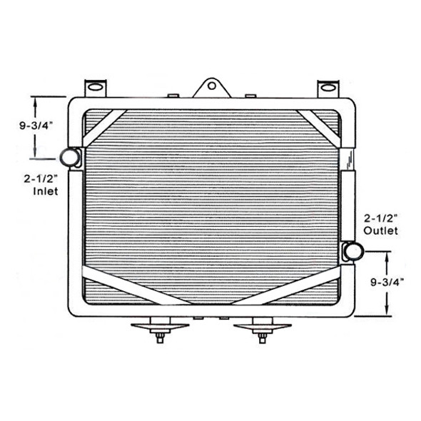 BESTfit Copper Brass 4 Row Radiator Kit W/ Out Surge Tank For Kenworth T2000