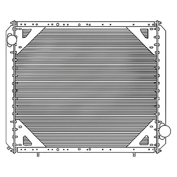 BESTfit Copper Brass 4 Row Radiator Kit W/ Out Surge Tank For Freightliner FL120, FL132, FLD112, FLD120