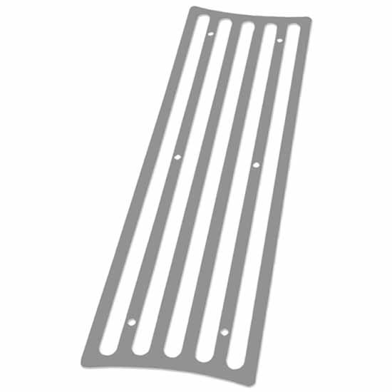 Brushed Stainless Steel 6 X 12 Inch Rectangle Step Plate Insert For Iowa Customs Series 1 Step