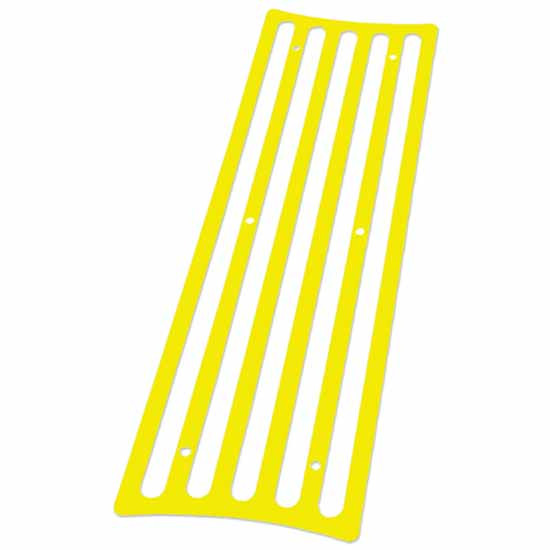 Steel 6 X 30 Inch Rectangle Step Plate Insert - Yellow For Iowa Customs Series 1 Step