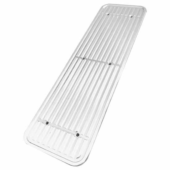 6 X 30 Inch Crystal White S2 Style Step Plate