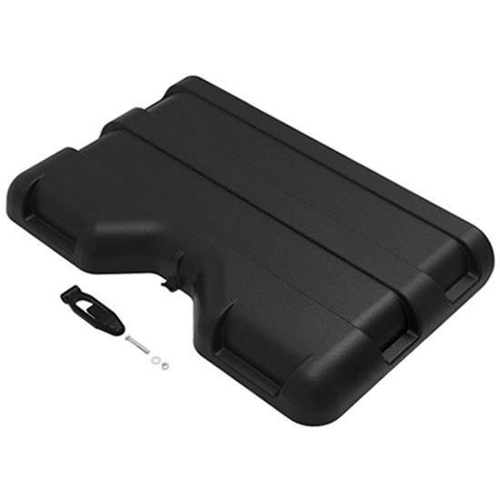 Black Poly Battery Box Cover With Latch, 28.75 X 18 X 3 Inch - For Freightliner Cascadia 113, 125 & Western Star 5700XE