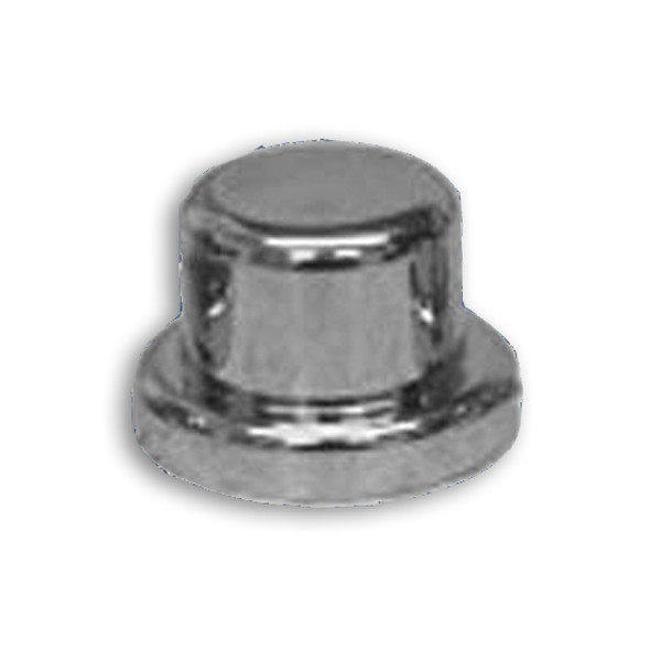 14MM & 9/16 Inch Chrome Plastic Bolt Heads Top Hat Nut Cover W/ Flange