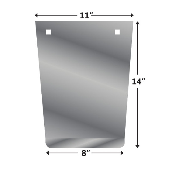 CSM SS Tapered Style Anti-Sail Plates 11 X 14 Inch For Mud Flaps