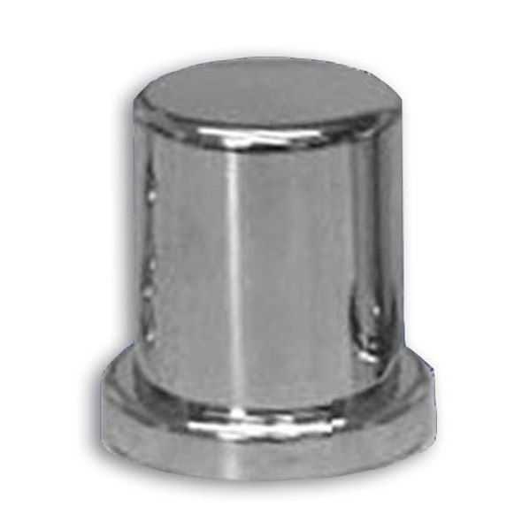 15/16 And 7/8 Inch Chrome Plastic Top Hat Nut Cover With Flange - 10 Pack
