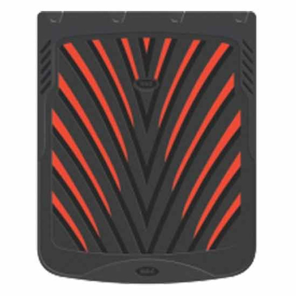 24 X 30 Inch Black & Red Rubber Mud Flap