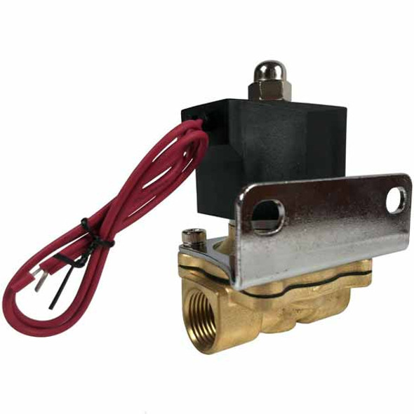Brass Electric Air Solenoid 12 Volt Normally Closed