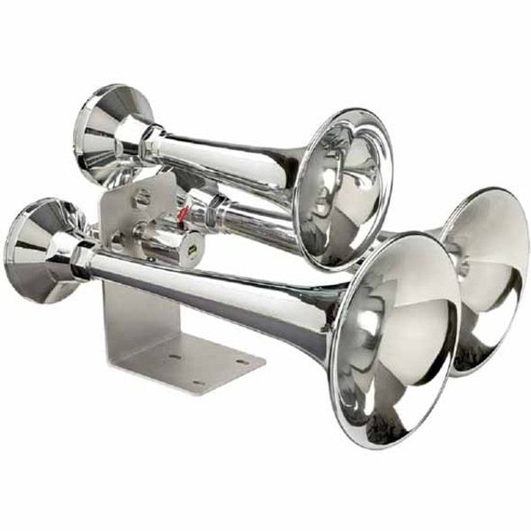 Cannon Ball Express 12V 152 Decibel Chrome Truck Horn