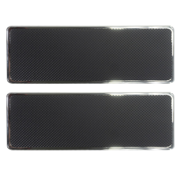 Chrome 16 Inch Billet Step Plates Without Logo