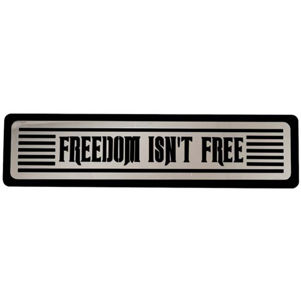 CSM Freedom Isn't Free Step Plate - Black Powder Coat, 5 X 20 X 1/4 Inch