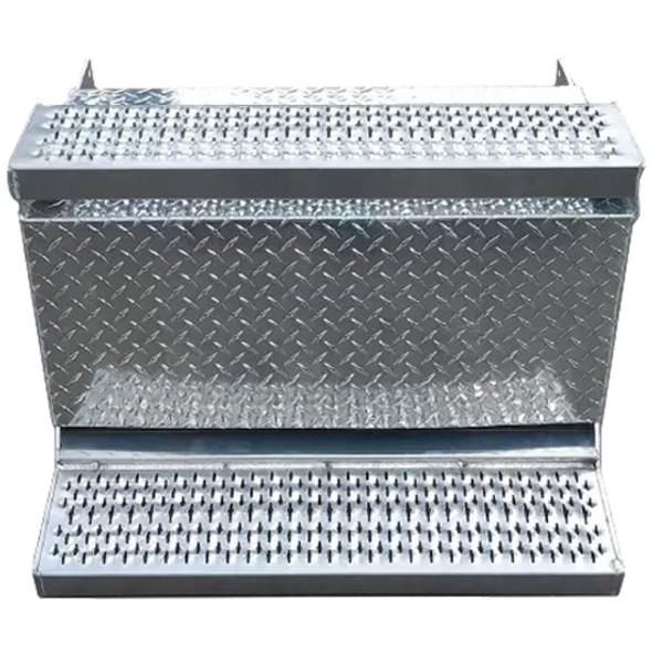 BESTfit Diamond Plate Aluminum 31 Inch Battery Box New Style Step For Peterbilt 378, 379