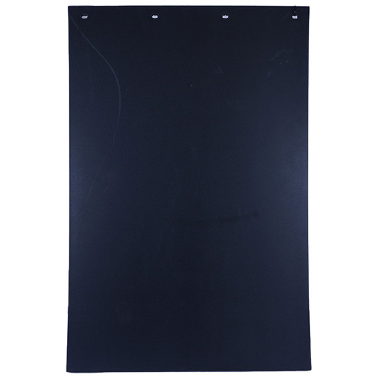 Black Rubber Mud Flap W/ Splash Guard - 24 x 36 x 1/2 Inch