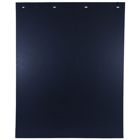 Black Rubber Mud Flap W/ Splash Guard - 24 x 30 x 1/2 Inch