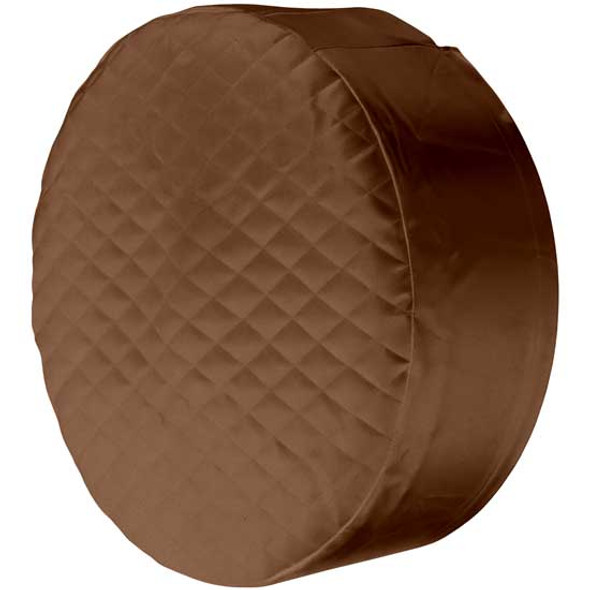 22 X 9 Inch Quilted Brown Vinyl Fuel Tank Cover