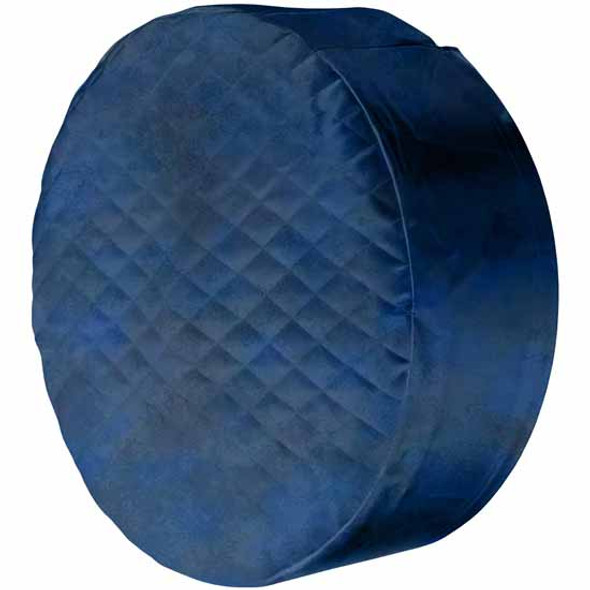 26 X 9 Inch Quilted Blue Vinyl Fuel Tank Cover