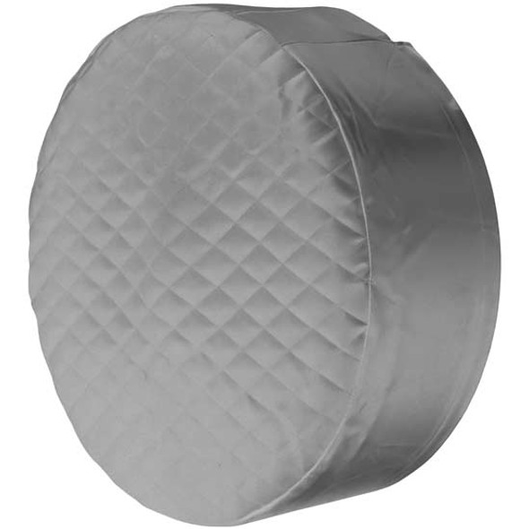 26 X 9 Inch Quilted Light Gray Vinyl Fuel Tank Cover