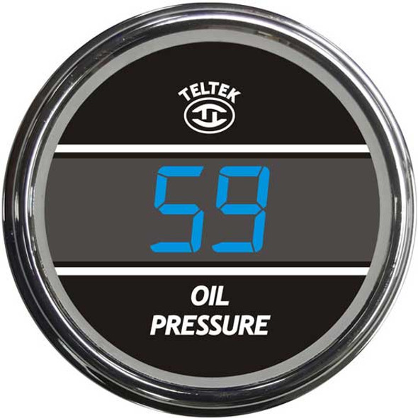 Blue Digital Oil Pressure Gauge 0-150 PSI