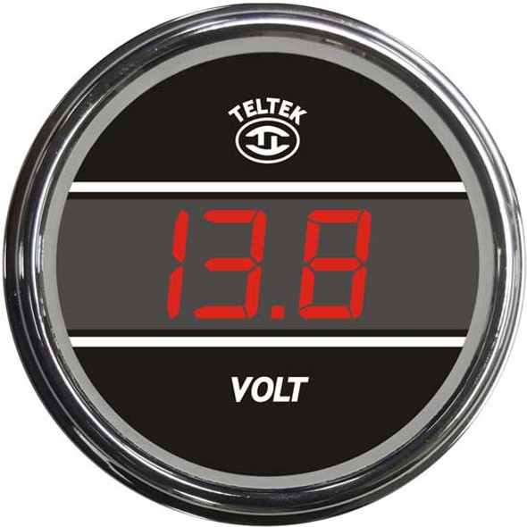 Red Digital Voltmeter Gauge 8.0-18.0 Volt