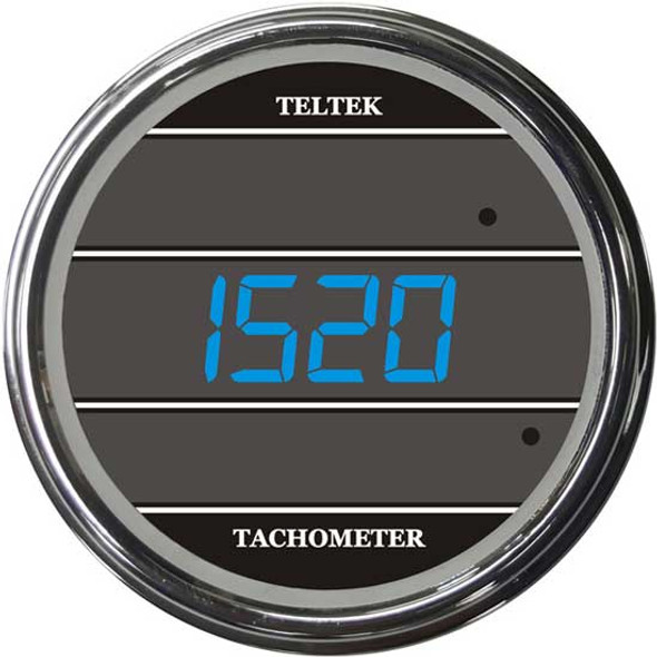 Blue Digital Tachometer Gauge 0-8000 RPM