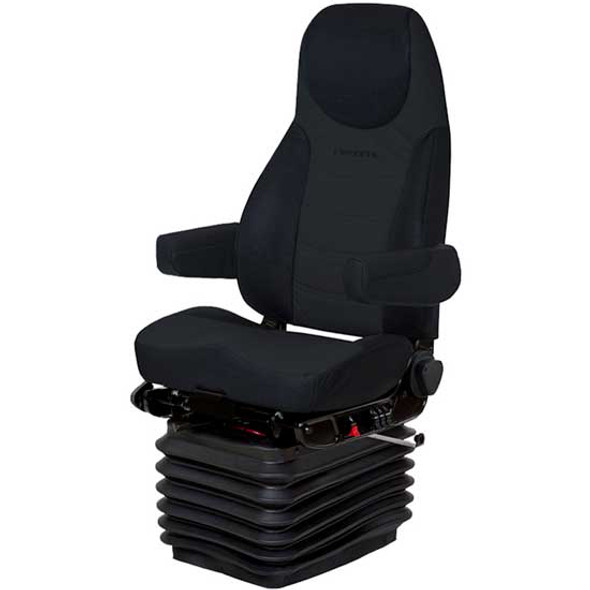 Bostrom Corsair Standard Base High Back Air Seat With Armrests - Black Ultra-Leather