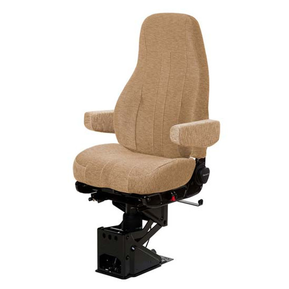 National Captain Standard Base High Back Air Seat With Armrests - Tan Mordura Cloth