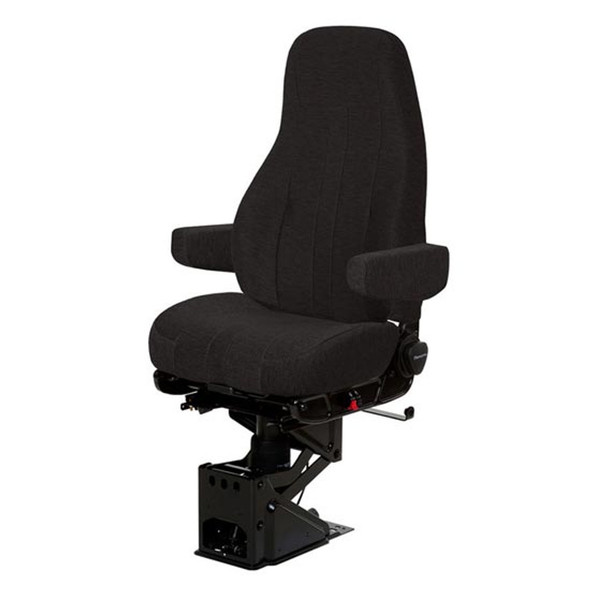 National Captain Standard Base High Back Air Seat With Armrests - Black Mordura Cloth