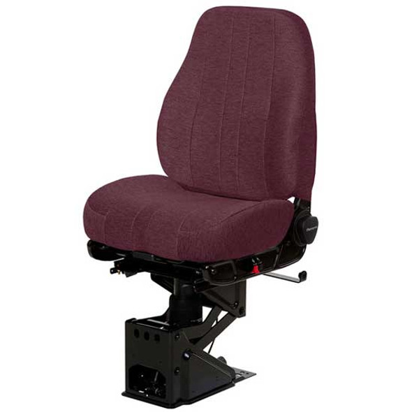 National Cajun Red Mordura Cloth Captain Air Mid Back Seat Standard Base W/ Standard Damper, , Back Cycler, Air Lumbar Support, & W/O Arm Rests & Back Cycler